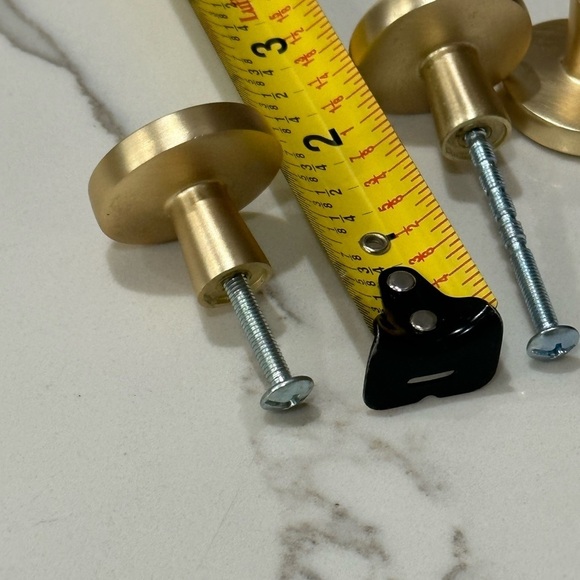 Solid Brass Round 1 1/8” Cabinet Pulls - Brushed Gold Finish (Qty. 12) - Picture 11 of 12